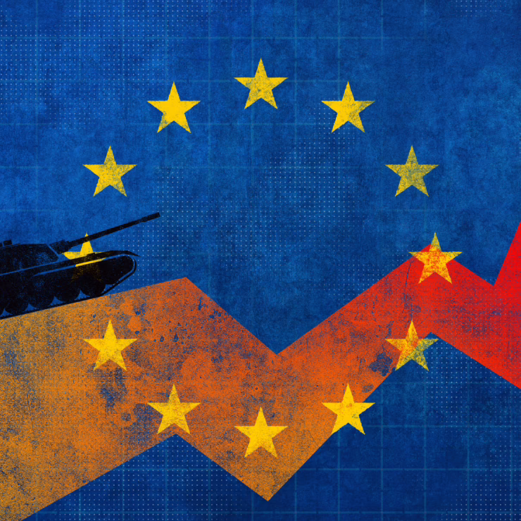 European Union Defense Spending Increase – Military Build-up Graphic
