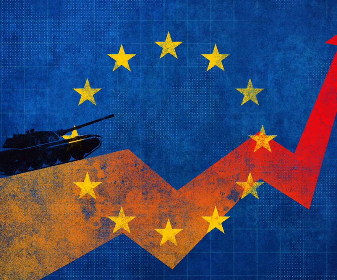 European Union Defense Spending Increase – Military Build-up Graphic