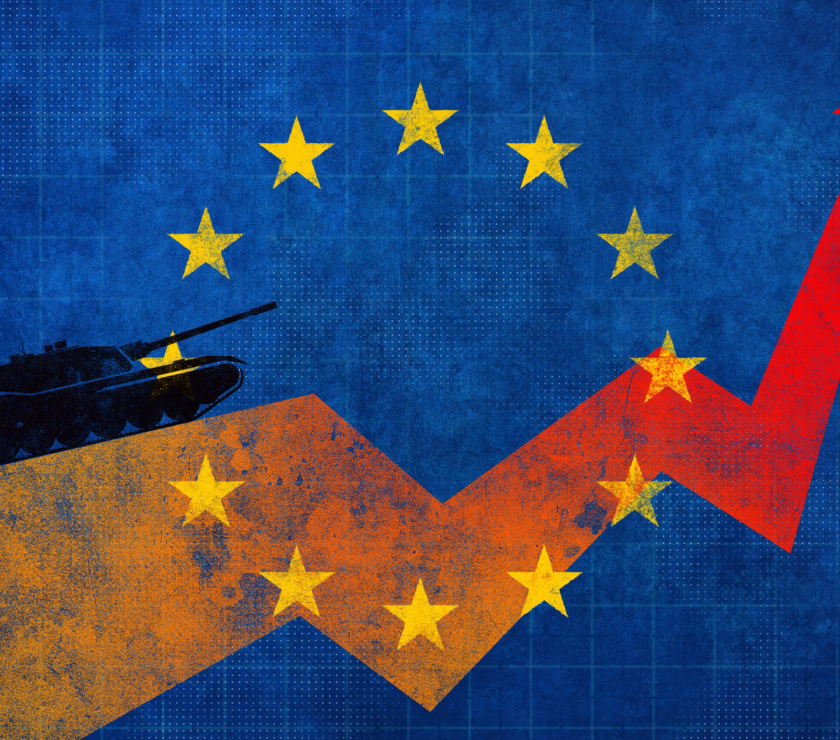 European Union Defense Spending Increase – Military Build-up Graphic